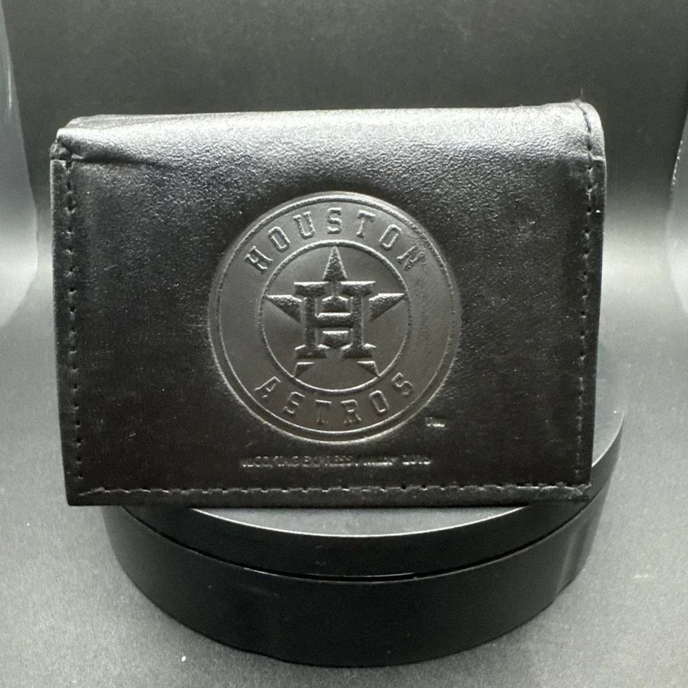 Genuine Leather Black Houston‎ Astros Wallet - 2013